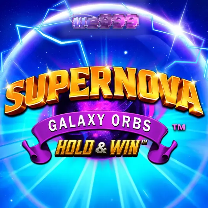 Supernova Galaxy Orbs slot machine interface showing cosmic symbols and orb collectors.